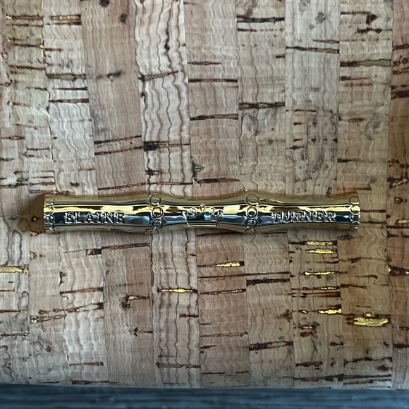 EXCELLENT CONDITION!!! Elaine Turner Snakeskin, Cork & Bamboo Shoulder Bag - Picture 3 of 11